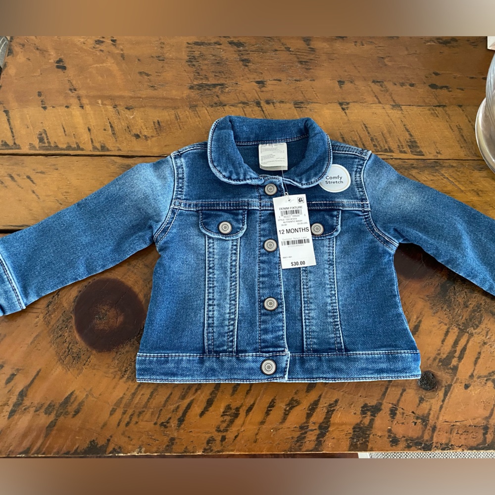 NWT Baby Girl (12 mo) denim jacket